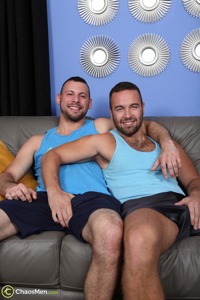 Hairy gay brunettes Kiefer & Noah Riley give each other a BJ in a 69  