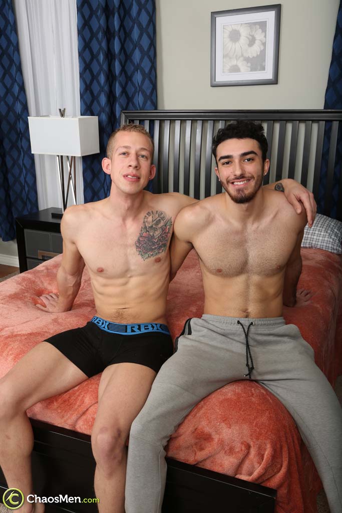 Gay friends Gino Zanetti & Johnny Cohen suck each others rods & have anal sex  