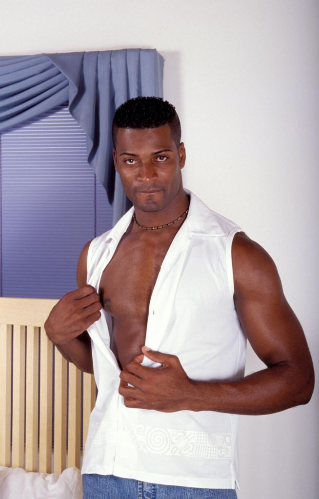 Handsome Black Gay Model Taylor Totally Naked And Waving His...  