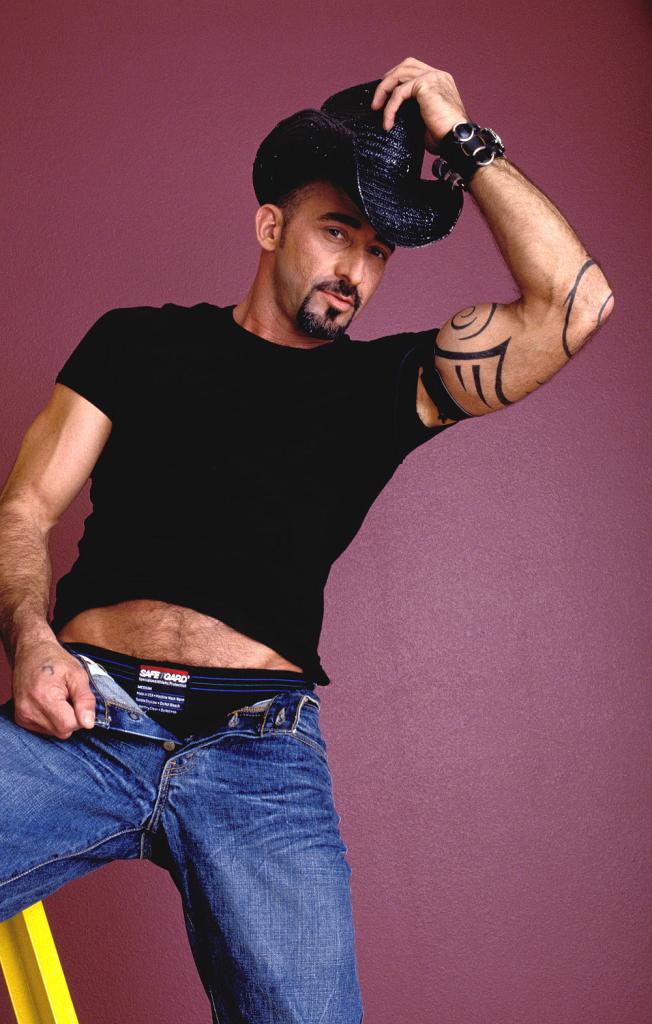 Hot Gay Bear Wears A Cowboy Hat And Doing A Little Live Show...  